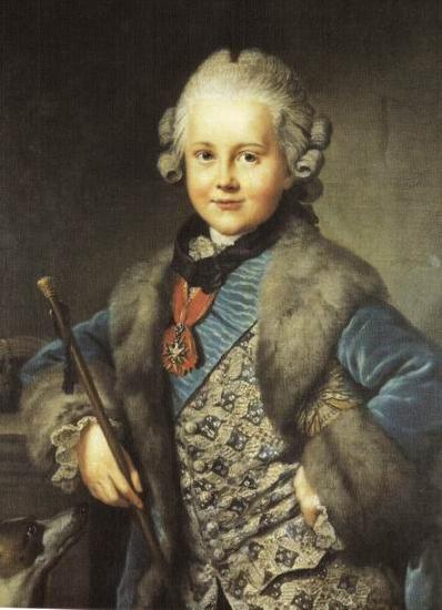 Johann Georg Ziesenis Portrait of Carl August von Sachsen Sweden oil painting art